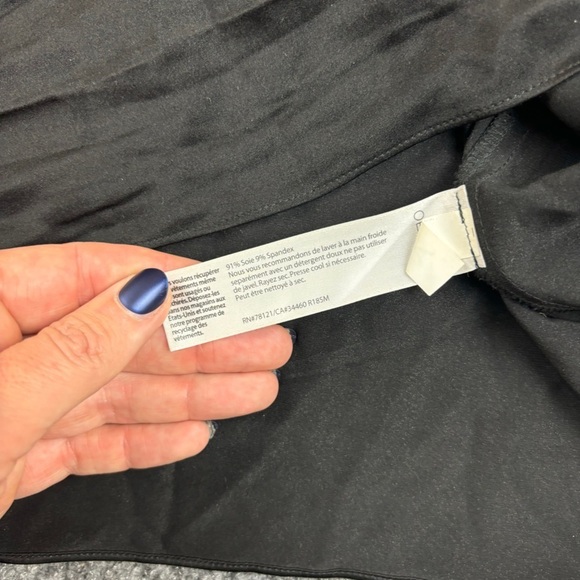 EILEEN FISHER Women’s Black Silk Tank Top Blouse size: Large - Picture 5 of 7